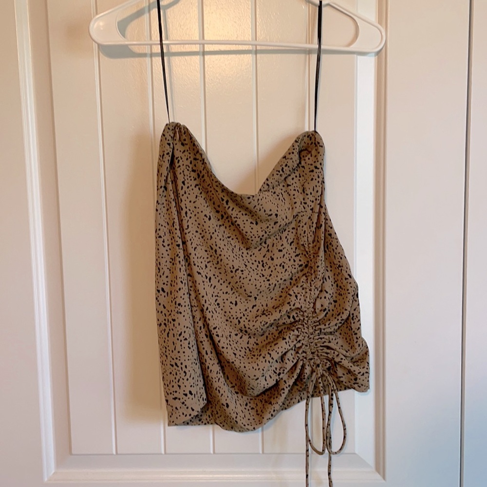 SHEIN leopard skirt